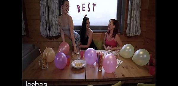  Lesbea Leanne Lace And Alecia Fox Lesbian Sex Game While Friend Watches